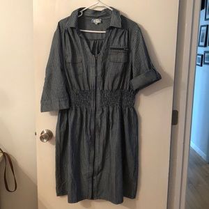 Plus size 3x denim cotton dress